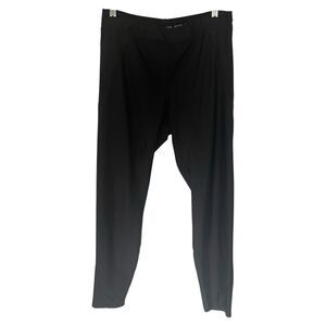 Nike Size Large Running Leggings Pants Drawstring Solid Black